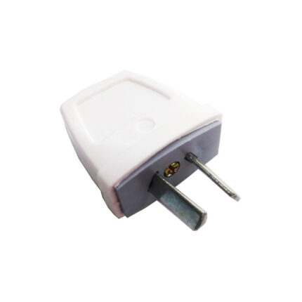 FICHA MACHO BIPOLAR ECONOMICA 10A/220V PATA PLANA