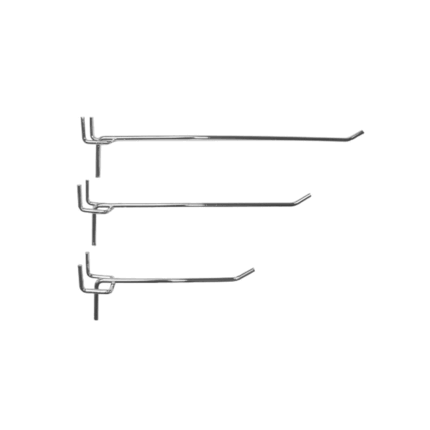GANCHO BLISTERO CROMADO 17 CM X 4 MM