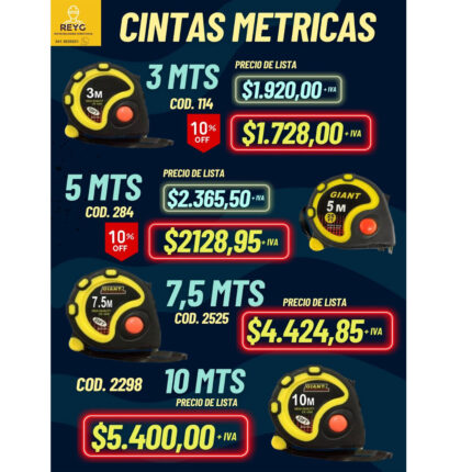 OFERTA CINTAS METRICAS
