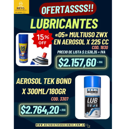 OFERTA RECOMENDADA LUBRICANTES