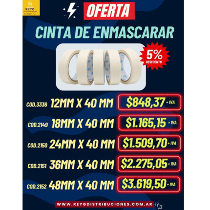 OFERTA CINTA ENMASCARAR