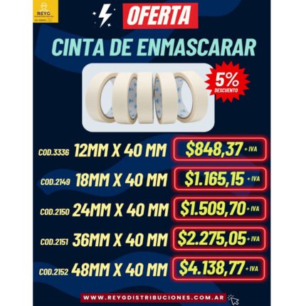 OFERTA CINTA ENMASCARAR